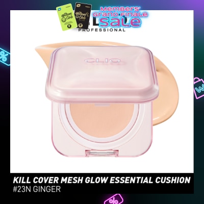 CLIO Kill Cover Mesh Glow Essential Cushion 23N Ginger 15g + 15g Refill