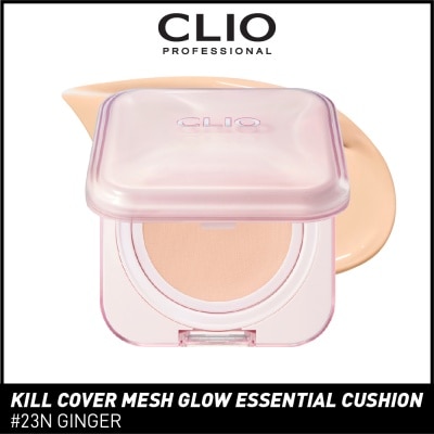 CLIO Kill Cover Mesh Glow Essential Cushion 23N Ginger 15g + 15g Refill