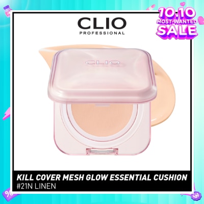 CLIO Kill Cover Mesh Glow Essential Cushion 21N Linen 15g + 15g Refill