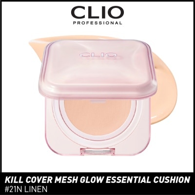CLIO Kill Cover Mesh Glow Essential Cushion 21N Linen 15g + 15g Refill