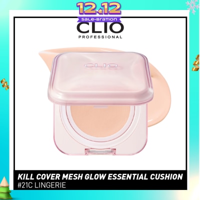 CLIO Kill Cover Mesh Glow Essential Cushion 21C Lingerie 15g + 15g Refill