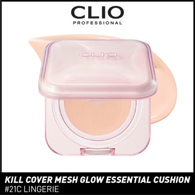 CLIO Kill Cover Mesh Glow Essential Cushion 21C Lingerie 15g + 15g Refill