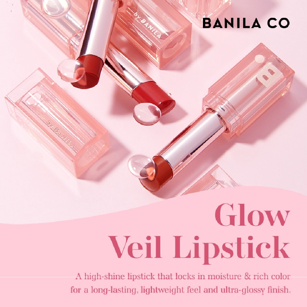 Glow Veil Lipstick-RD02 Apple Candy 4.3g