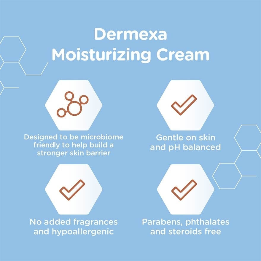 Dermexa Moisturizing Cream with Triple Oat Complex and Ceramides (For Eczema Prone Skin) 141g