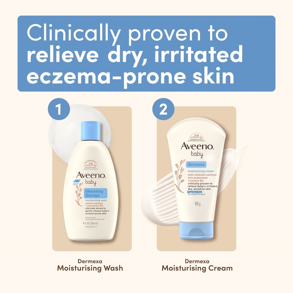 Dermexa Moisturizing Cream with Triple Oat Complex and Ceramides (For Eczema Prone Skin) 100g
