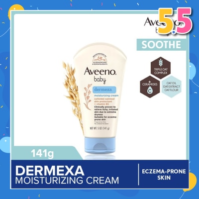 AVEENO BABY Dermexa Moisturizing Cream with Triple Oat Complex and Ceramides (For Eczema Prone Skin) 141g