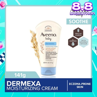 AVEENO BABY Dermexa Moisturizing Cream with Triple Oat Complex and Ceramides (For Eczema Prone Skin) 141g