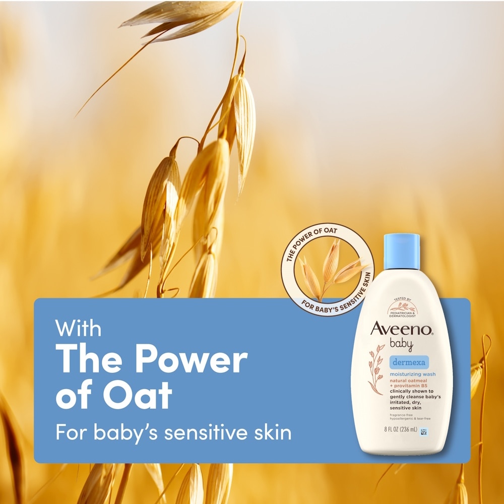 Dermexa Moisturizing Wash with Natural Colloidal Oatmeal and Rich Emollients (For Eczema Prone Skin) 236ml