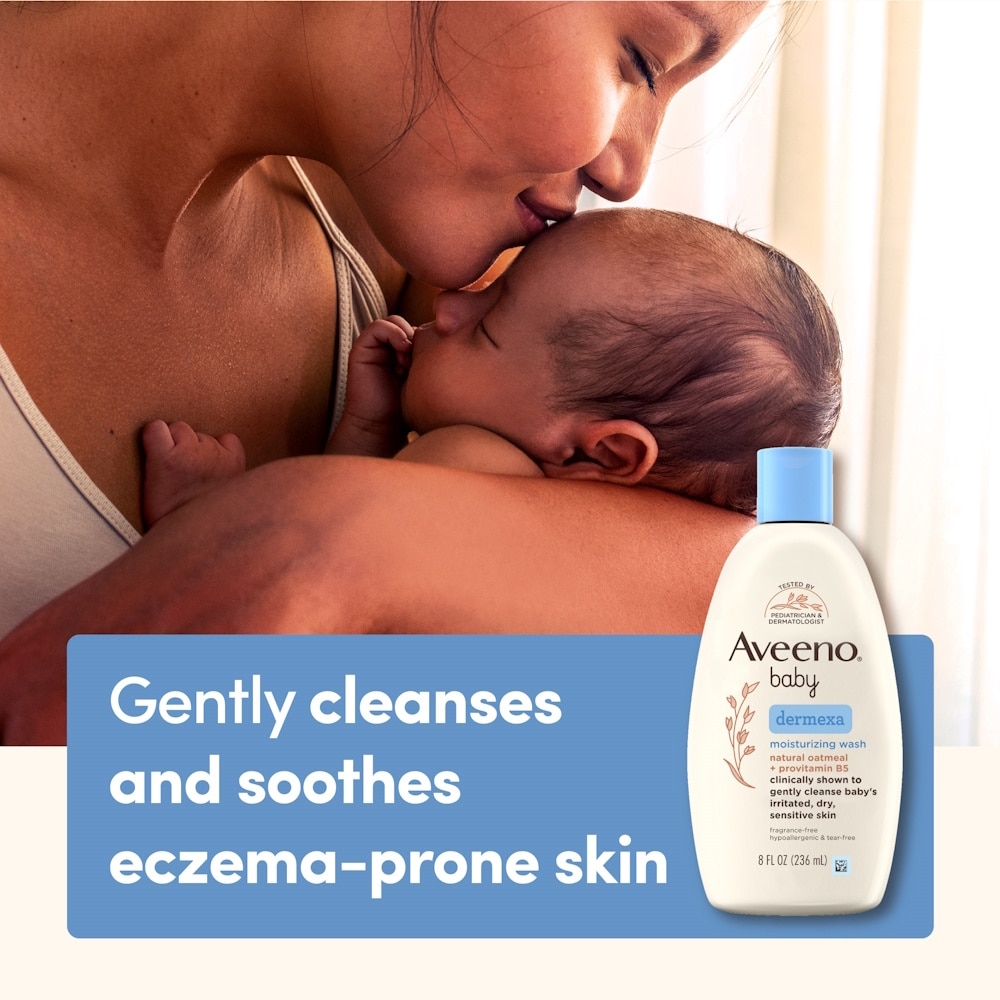Dermexa Moisturizing Wash with Natural Colloidal Oatmeal and Rich Emollients (For Eczema Prone Skin) 236ml