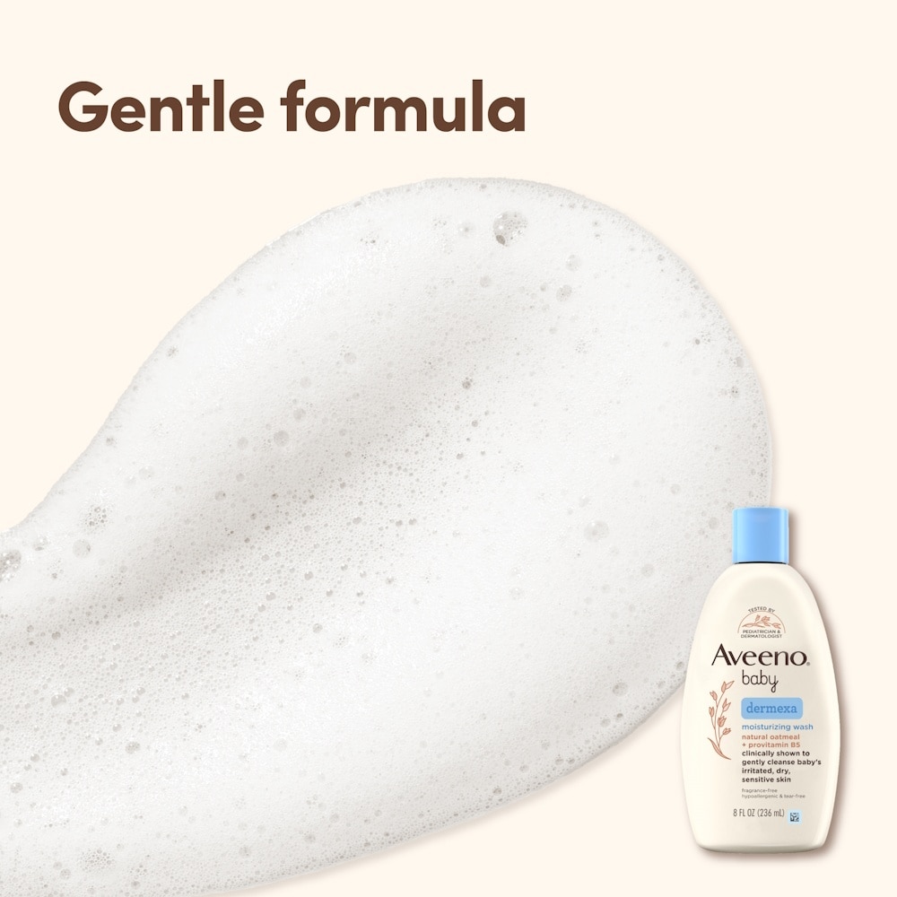 Dermexa Moisturizing Wash with Natural Colloidal Oatmeal and Rich Emollients (For Eczema Prone Skin) 236ml