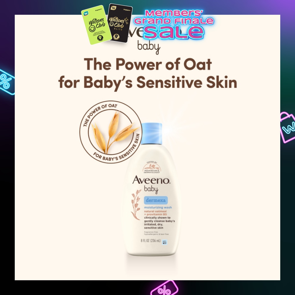 Dermexa Moisturizing Wash with Natural Colloidal Oatmeal and Rich Emollients (For Eczema Prone Skin) 236ml