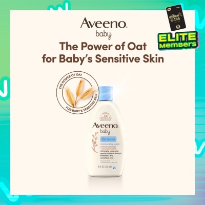 AVEENO BABY Dermexa Moisturizing Wash with Natural Colloidal Oatmeal and Rich Emollients (For Eczema Prone Skin) 236ml