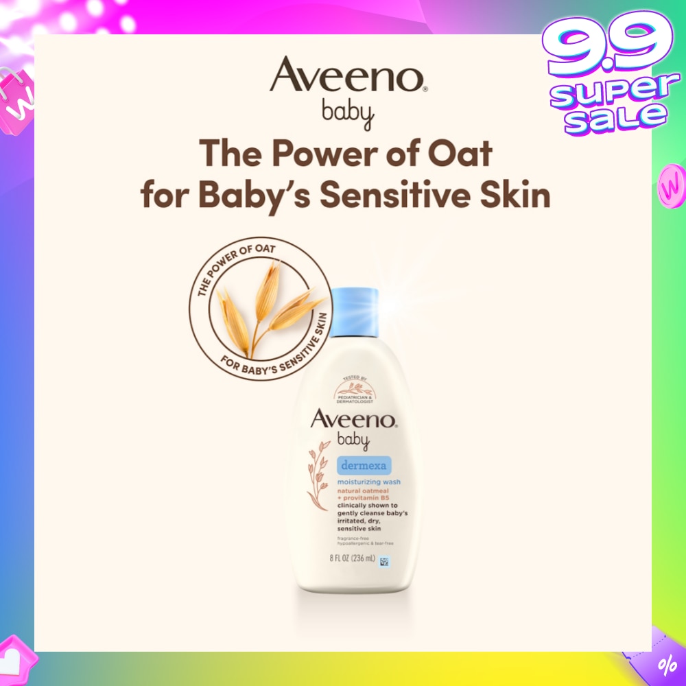 Dermexa Moisturizing Wash with Natural Colloidal Oatmeal and Rich Emollients (For Eczema Prone Skin) 236ml