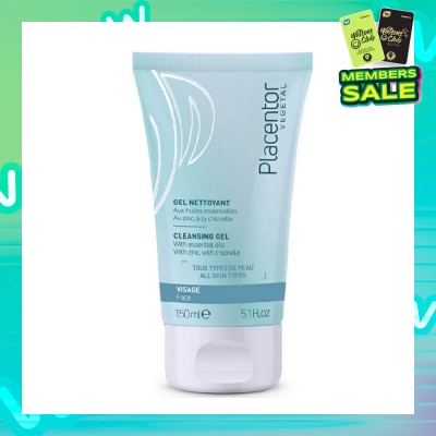 PLACENTOR VEGETAL Cleansing Gel Suitable for All Skin Types (Eliminates Impurities & Excess Sebum) 150ml