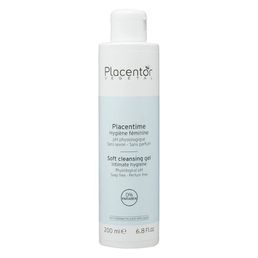 Placentime Hygiene Femine Soft Cleansing Gel Soap Free Perfum Free (Gently Cleanse the Intimate Area) 200ml