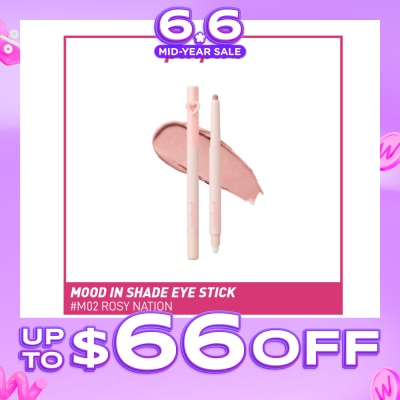 PERIPERA - Mood In Shade Eye Stick M02 Rosy Nation 0.2g (Expiry: Mar`2027)