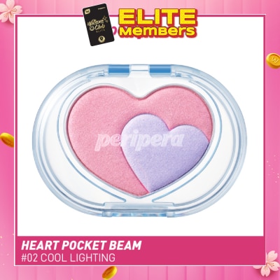 PERIPERA Heart Pocket Beam 002 Cool Lighting 3.3g