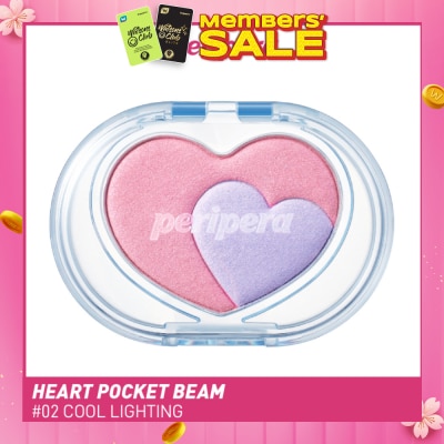 PERIPERA Heart Pocket Beam 002 Cool Lighting 3.3g