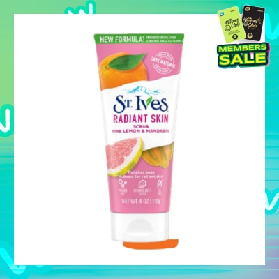 ST IVES Radiant Skin Pink Lemon & Mandarin Orange Facial Scrub 170g (Expiry: May`2026)