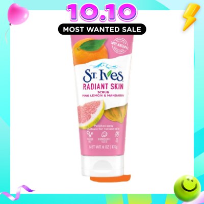 ST IVES Radiant Skin Pink Lemon & Mandarin Orange Facial Scrub 170g image