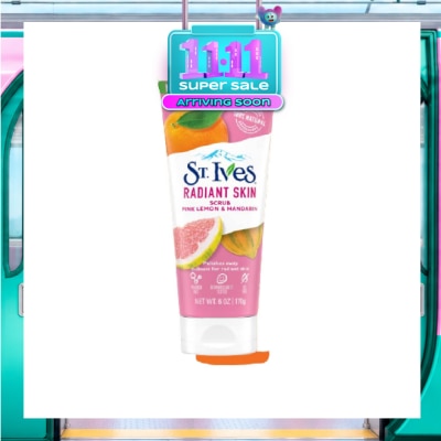 ST IVES Radiant Skin Pink Lemon & Mandarin Orange Facial Scrub 170g image
