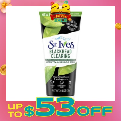 ST IVES Blackhead Clearing Green Tea Facial Scrub 170g