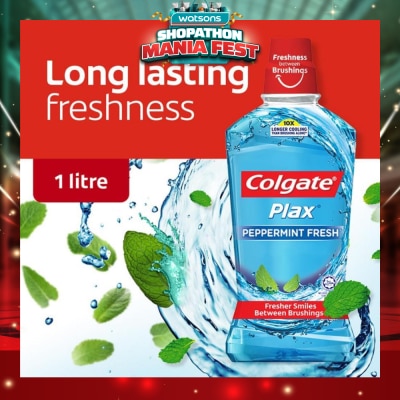 COLGATE - Plax Mouthwash Peppermint 1L
