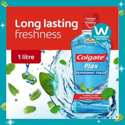 COLGATE Plax Mouthwash Peppermint 1L image