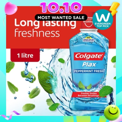 COLGATE Plax Mouthwash Peppermint 1L image