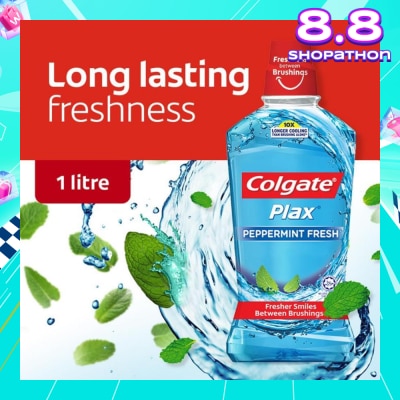 COLGATE Plax Mouthwash Peppermint 1L