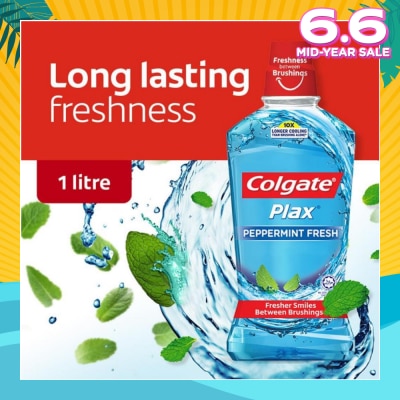 COLGATE Plax Mouthwash Peppermint 1L