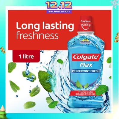 COLGATE Plax Mouthwash Peppermint 1L