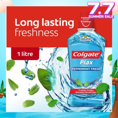 COLGATE Plax Mouthwash Peppermint 1L