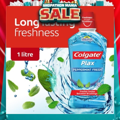 COLGATE - Plax Mouthwash Peppermint 1L