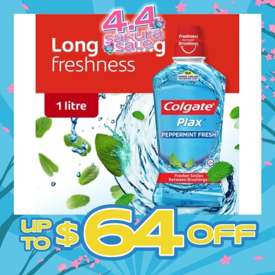 COLGATE - Plax Mouthwash Peppermint 1L