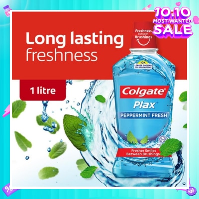 COLGATE Plax Mouthwash Peppermint 1L