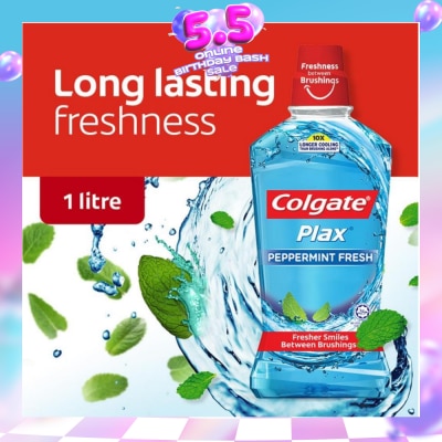 COLGATE - Plax Mouthwash Peppermint 1L