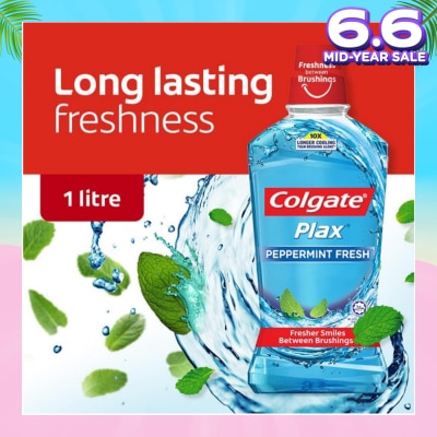 COLGATE Plax Mouthwash Peppermint 1L