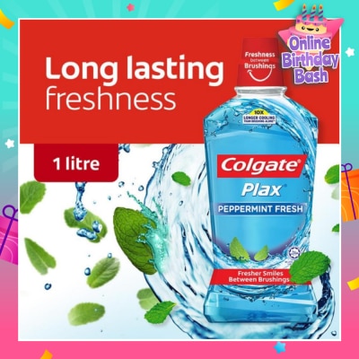 COLGATE Plax Mouthwash Peppermint 1L