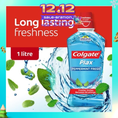 COLGATE Plax Mouthwash Peppermint 1L