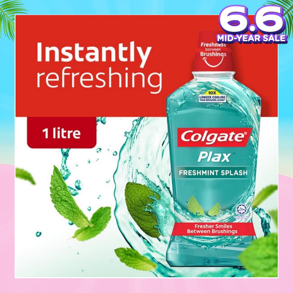 Plax Mouthwash Freshmint 1L