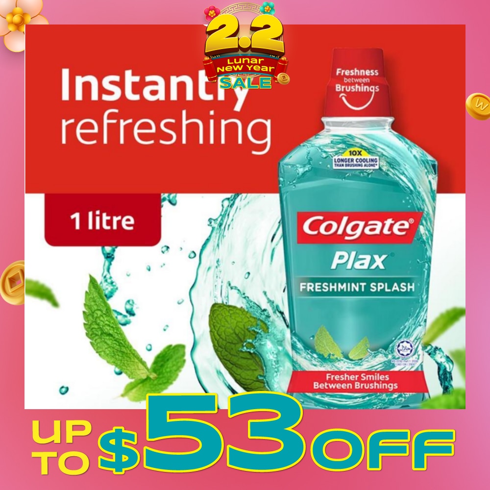 Plax Mouthwash Freshmint 1L