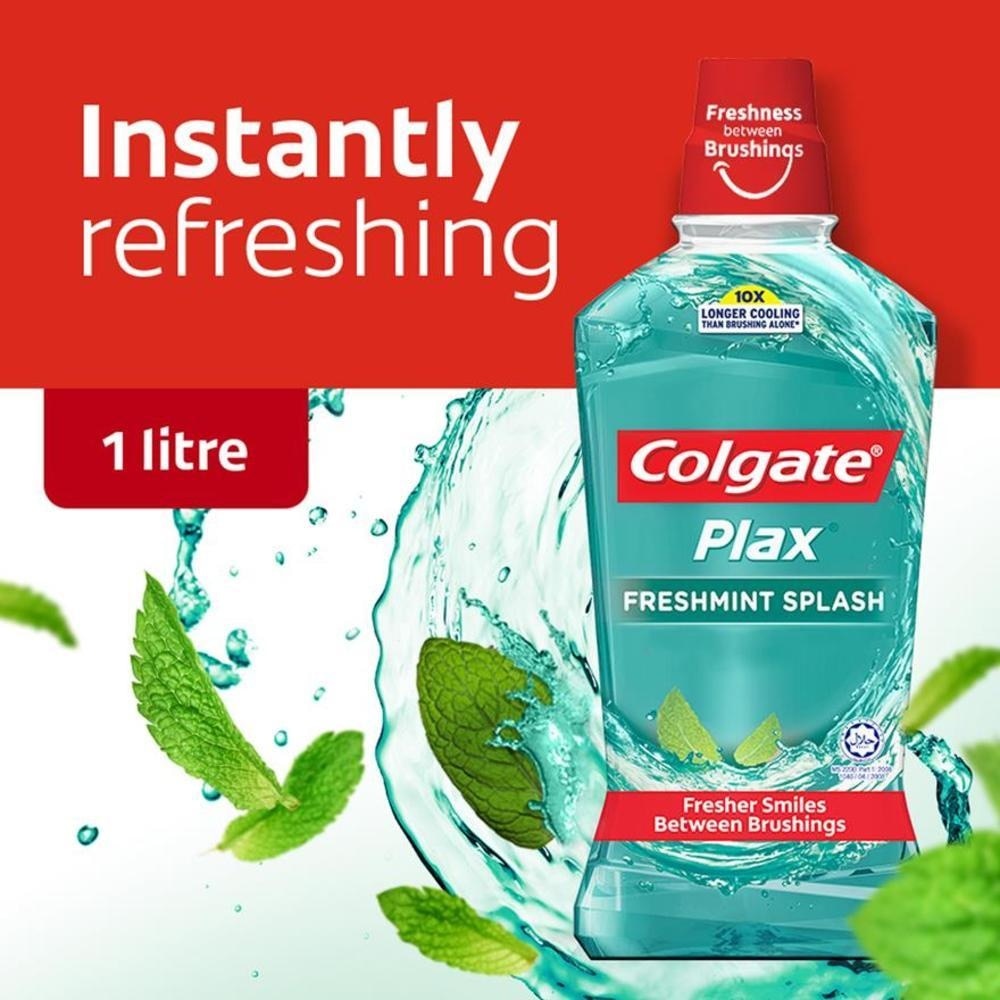 Plax Mouthwash Freshmint 1L