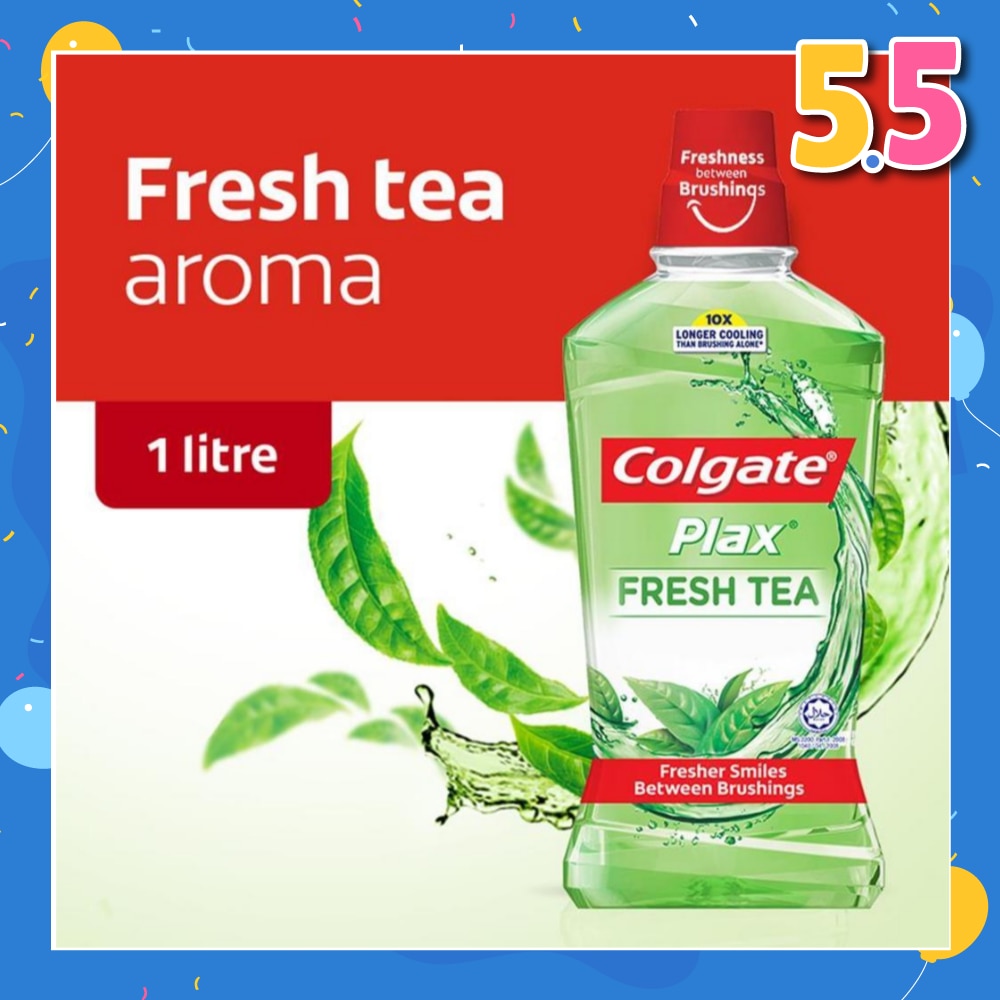 Colgate Plax Fresh Tea Mouthwash 1L