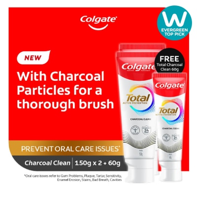 COLGATE - Total Charcoal Deep Clean Toothpaste Twin Pack 2x150g image