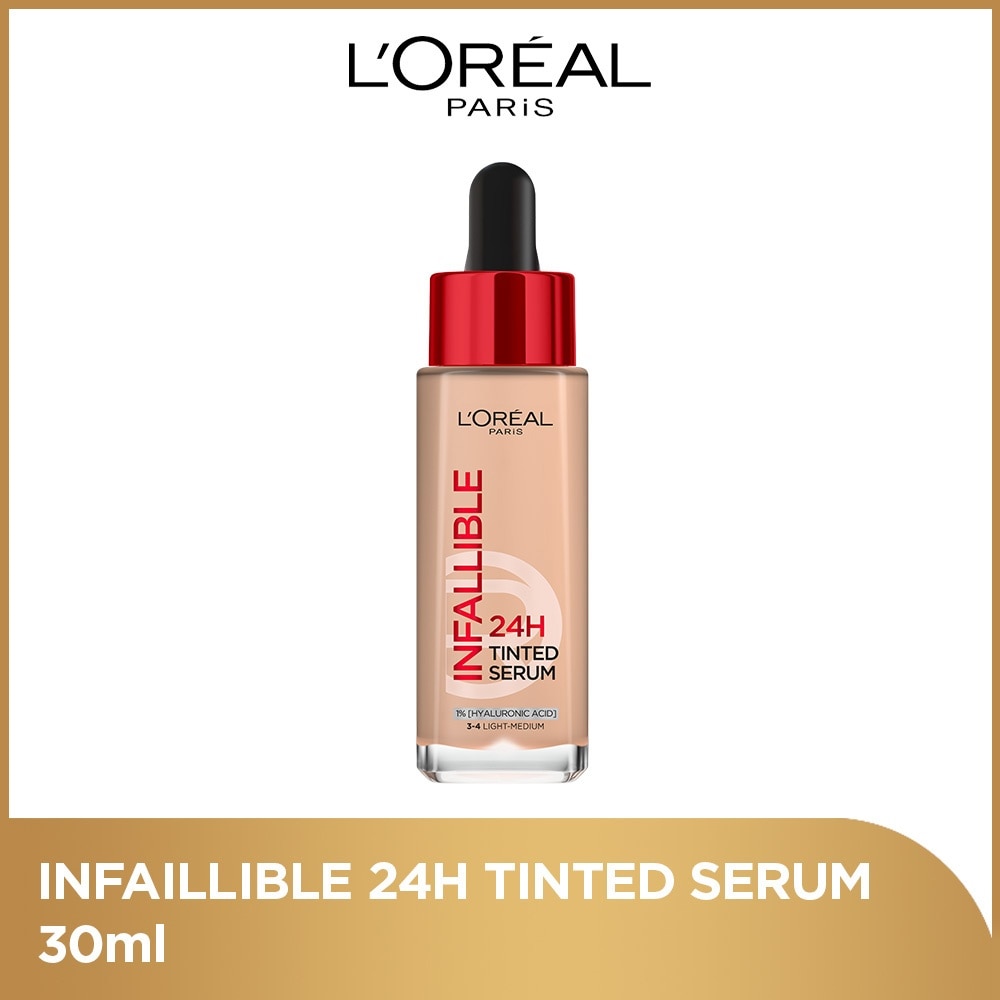 Infalliable 24H Tinted Serum  1-2  3-4 Light Medium 30ml