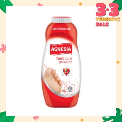 AGNESIA Foot Care Powder 99.9% Kill Bacterial (For Foot Protection) 100g