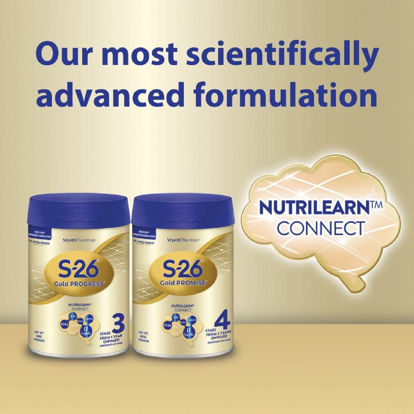 GOLD Progress Growing Up Milk Stage 3 Packset 900g x 2s