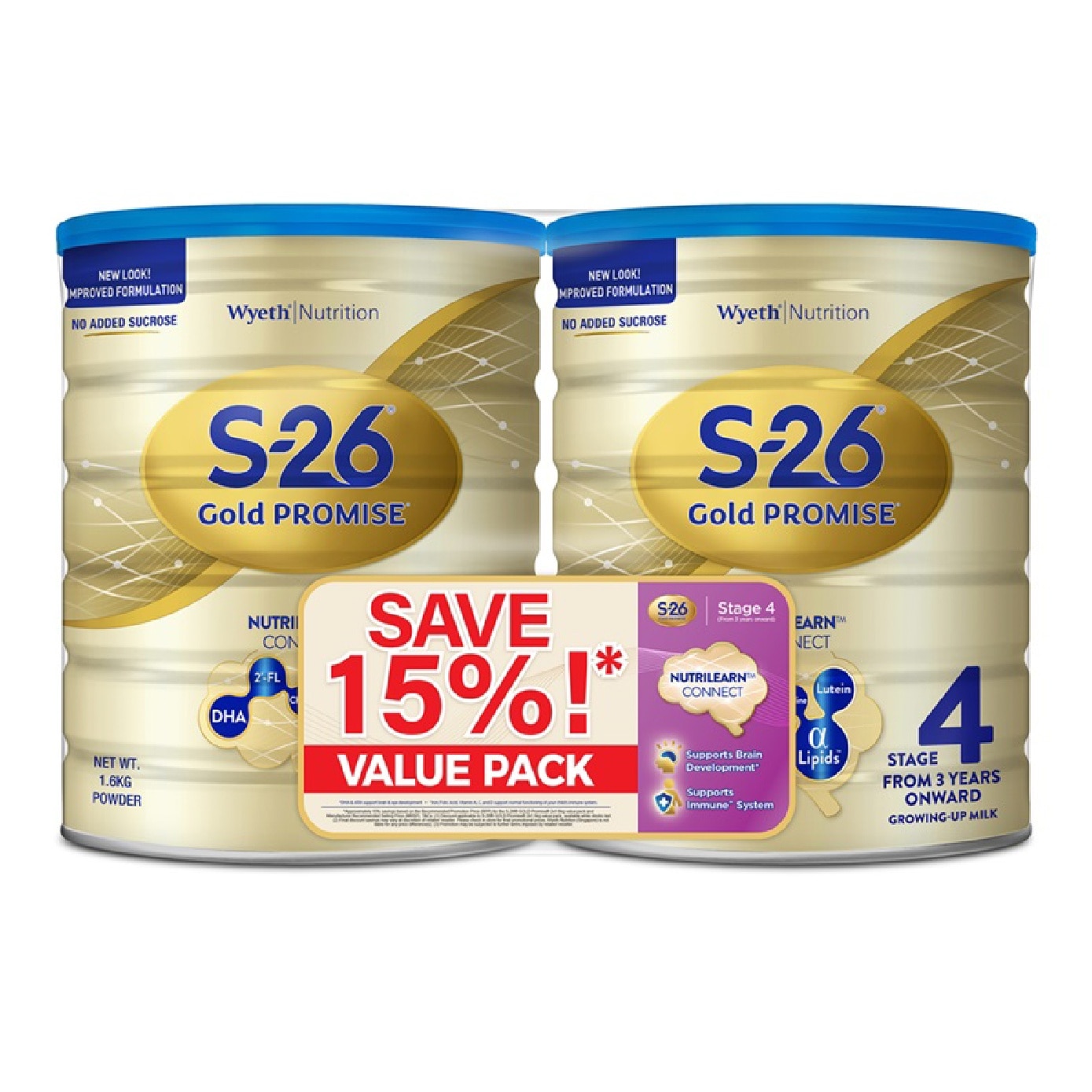 GOLD Promise Growing Up Milk Stage 4 Packset 1600g x 2s