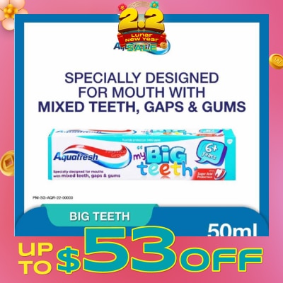 AQUAFRESH Big Teeth Toothpaste 50ml